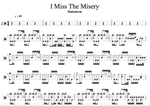 I Miss the Misery Halestorm Full Drum Transcription / Drum Sheet Music Cyril Mayer