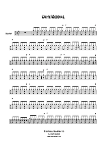 White Wedding - Billy Idol - Full Drum Transcription / Drum Sheet Music - AriaMus.com