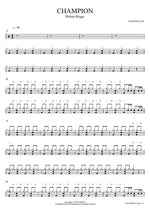 Champion - Bishop Briggs drum sheet music