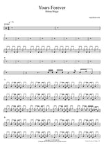 Yours Forever - Bishop Briggs drum sheet music
