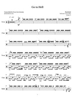 Go to Hell Blackfield Full Drum Transcription / Drum Sheet Music Jaslow Drum Sheets