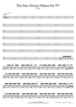 The Sun Always Shines on T.V. A Ha Full Drum Transcription / Drum Sheet Music COPYDRUM