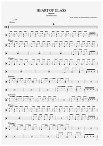 Heart of Glass - Blondie - Full Drum Transcription / Drum Sheet Music - AriaMus.com