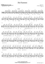 Hot Summer f(x) (에프엑스) Full Drum Transcription / Drum Sheet Music COPYDRUM