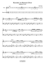 Knockin' on Heaven's Door - Bob Dylan drum sheet music