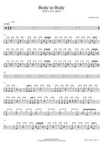 Body to Body - BTS (방탄소년단) drum sheet music
