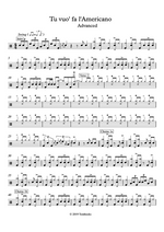 Tu Vuò Fa' L'americano - Renato Carosone drum sheet music