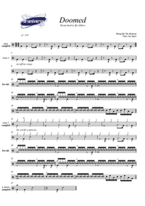 Doomed - Bring Me the Horizon - Full Drum Transcription / Drum Sheet Music - AriaMus.com