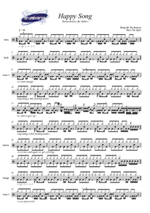 Happy Song - Bring Me the Horizon - Full Drum Transcription / Drum Sheet Music - AriaMus.com