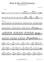 Black & Blue (2026 Repented) - Bring Me the Horizon drum sheet music