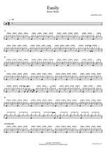 Easily - Bruno Major drum sheet music