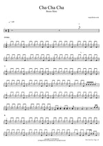 Cha Cha Cha - Bruno Mars drum sheet music