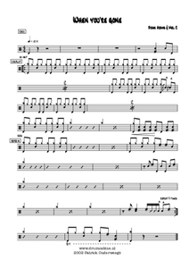 When You're Gone (feat. Melanie C) - Bryan Adams - Full Drum Transcription / Drum Sheet Music - AriaMus.com
