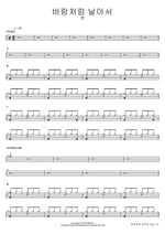 Flying Like the Wind (바람처럼 날아서) BEN (벤) Full Drum Transcription / Drum Sheet Music COPYDRUM