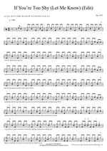 If You're Too Shy (Let Me Know) (Edit) The 1975 Full Drum Transcription / Drum Sheet Music COPYDRUM