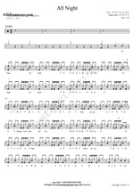 All Night f(x) (에프엑스) Full Drum Transcription / Drum Sheet Music COPYDRUM