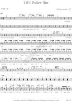 I Will Follow Him Sister Act Full Drum Transcription / Drum Sheet Music COPYDRUM