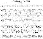 Whispers in the Dark Skillet Full Drum Transcription / Drum Sheet Music Cyril Mayer