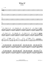 What If Coldplay Full Drum Transcription / Drum Sheet Music COPYDRUM