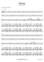 Demons Imagine Dragons Full Drum Transcription / Drum Sheet Music COPYDRUM