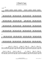 I Don't Care Ed Sheeran & Justin Bieber Full Drum Transcription / Drum Sheet Music COPYDRUM