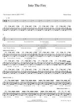Into The Fire Thirteen Senses Full Drum Transcription / Drum Sheet Music COPYDRUM