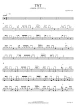 TNT - Cortis drum sheet music
