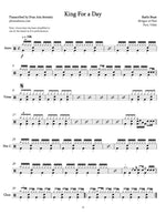 King for a Day Battle Beast Full Drum Transcription / Drum Sheet Music Jaslow Drum Sheets