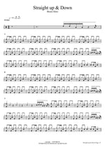 Straight up & Down Bruno Mars Full Drum Transcription / Drum Sheet Music COPYDRUM