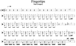 Fingertips Tom Gregory Full Drum Transcription / Drum Sheet Music Cyril Mayer