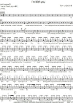 I'm with You Avril Lavigne Full Drum Transcription / Drum Sheet Music COPYDRUM