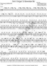 Don't Forget to Remember Me Carrie Underwood Full Drum Transcription / Drum Sheet Music COPYDRUM