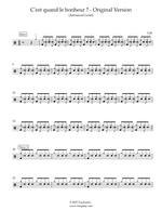 C'est Quand Le Bonheur? - Cali drum sheet music