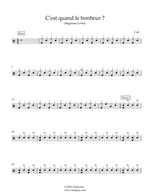 C'est Quand Le Bonheur? - Cali drum sheet music