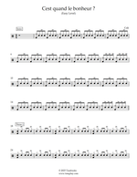 C'est Quand Le Bonheur? - Cali drum sheet music