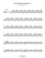 C'est Quand Le Bonheur? - Cali drum sheet music