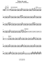 Voler De Nuit - Calogero drum sheet music
