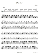 Dissolve Absofacto Full Drum Transcription / Drum Sheet Music COPYDRUM