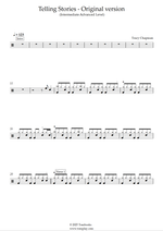 Telling Stories - Tracy Chapman drum sheet music
