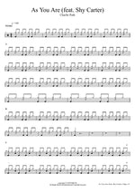 As You Are (feat. Shy Carter) - Charlie Puth drum sheet music