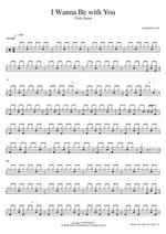 I Wanna Be with You - Chris James drum sheet music