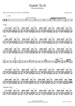 Gettin' to It - Christian McBride drum sheet music