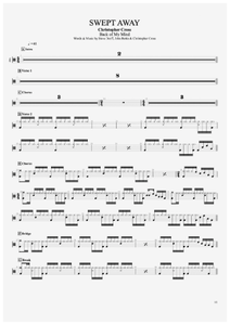Swept Away - Christopher Cross - Full Drum Transcription / Drum Sheet Music - AriaMus.com