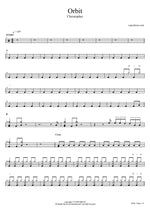 Orbit - Christopher drum sheet music