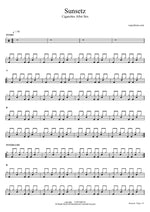 Sunsetz - Cigarettes After Sex drum sheet music