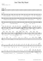 Just Take My Heart Mr Big Full Drum Transcription / Drum Sheet Music COPYDRUM