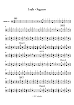 Layla - Eric Clapton drum sheet music