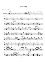 Layla - Eric Clapton drum sheet music
