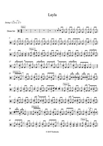 Layla - Eric Clapton drum sheet music