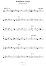 Wonderful Tonight - Eric Clapton drum sheet music